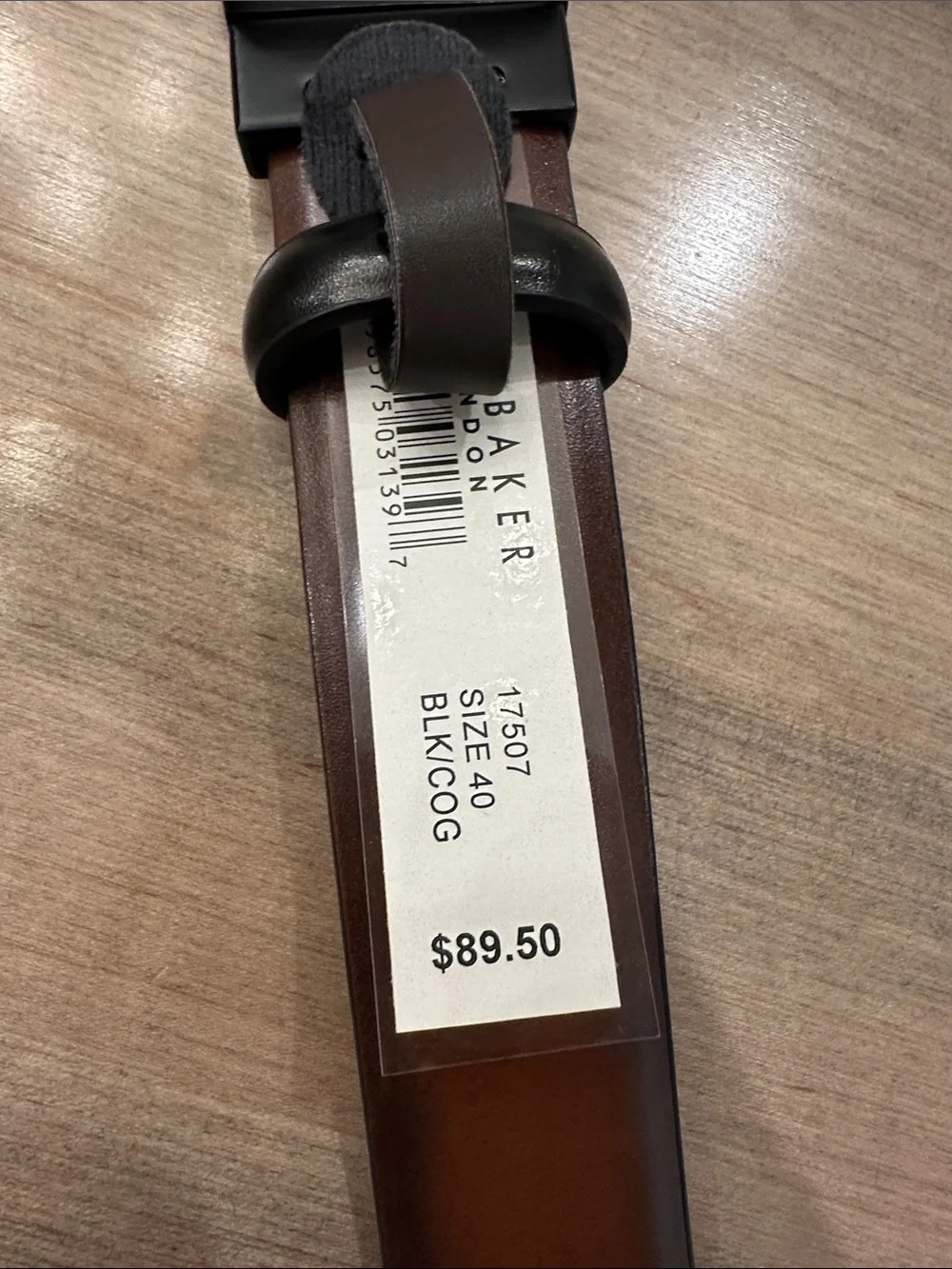 Ted Baker Black and Brown Reversible Men's Leather Belt